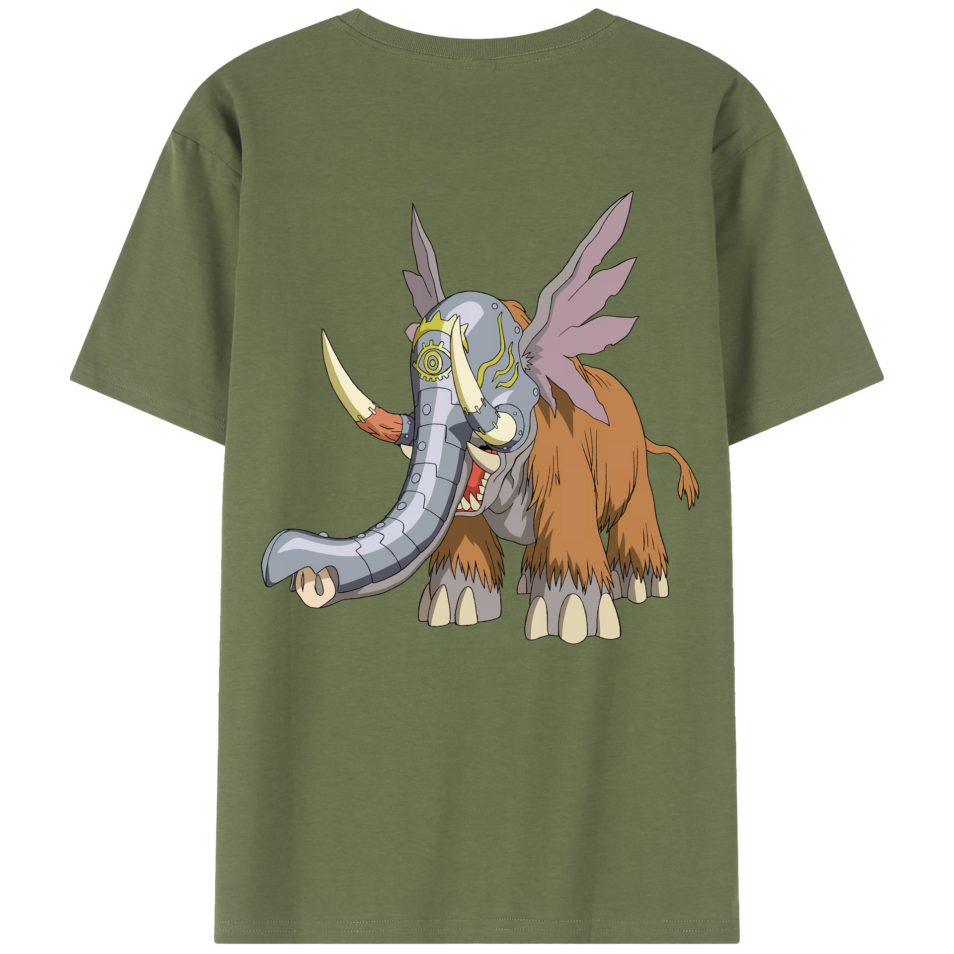 （画像用） Digimon デジタルモンスター/デジモン 綿100％半袖Tシャツ（背面プリント）